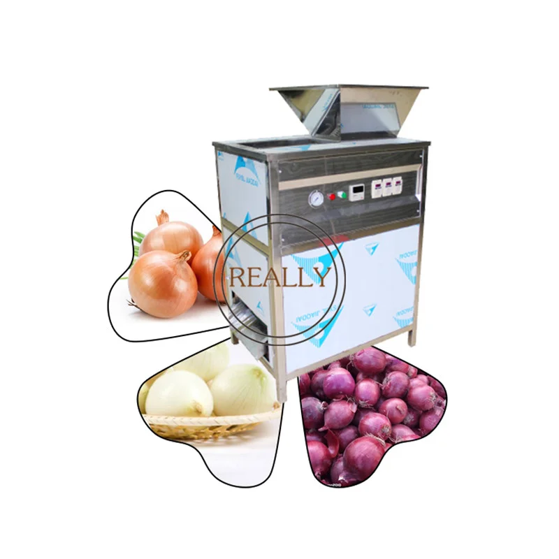 

Automatic Onion Skin Peeler Capacity 300kg/h Industrial Electric Onion Peeling Full Body Stainless Steel Material