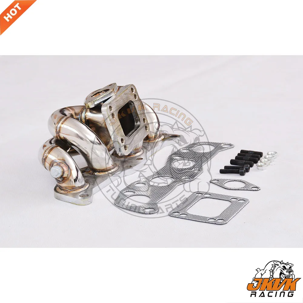 Коллектор JKVK RACING из нержавеющей стали T3 T4Turbo для 180sx 200sx silvia CA18DET Top mount 1989-1998 |