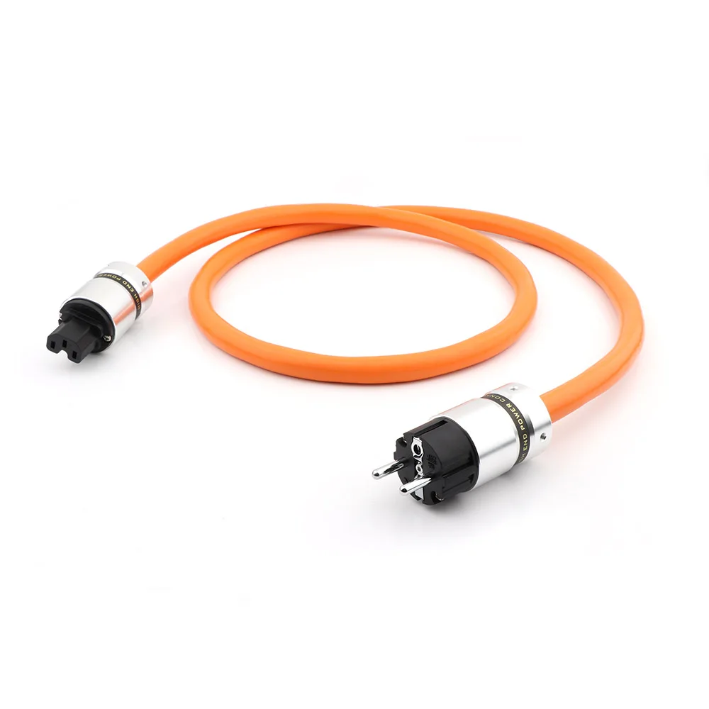 

Preffair( LINN K800 Style) 5N OFC Pure Copper European standard Power Connector EU Schuko Power Cord HIFI