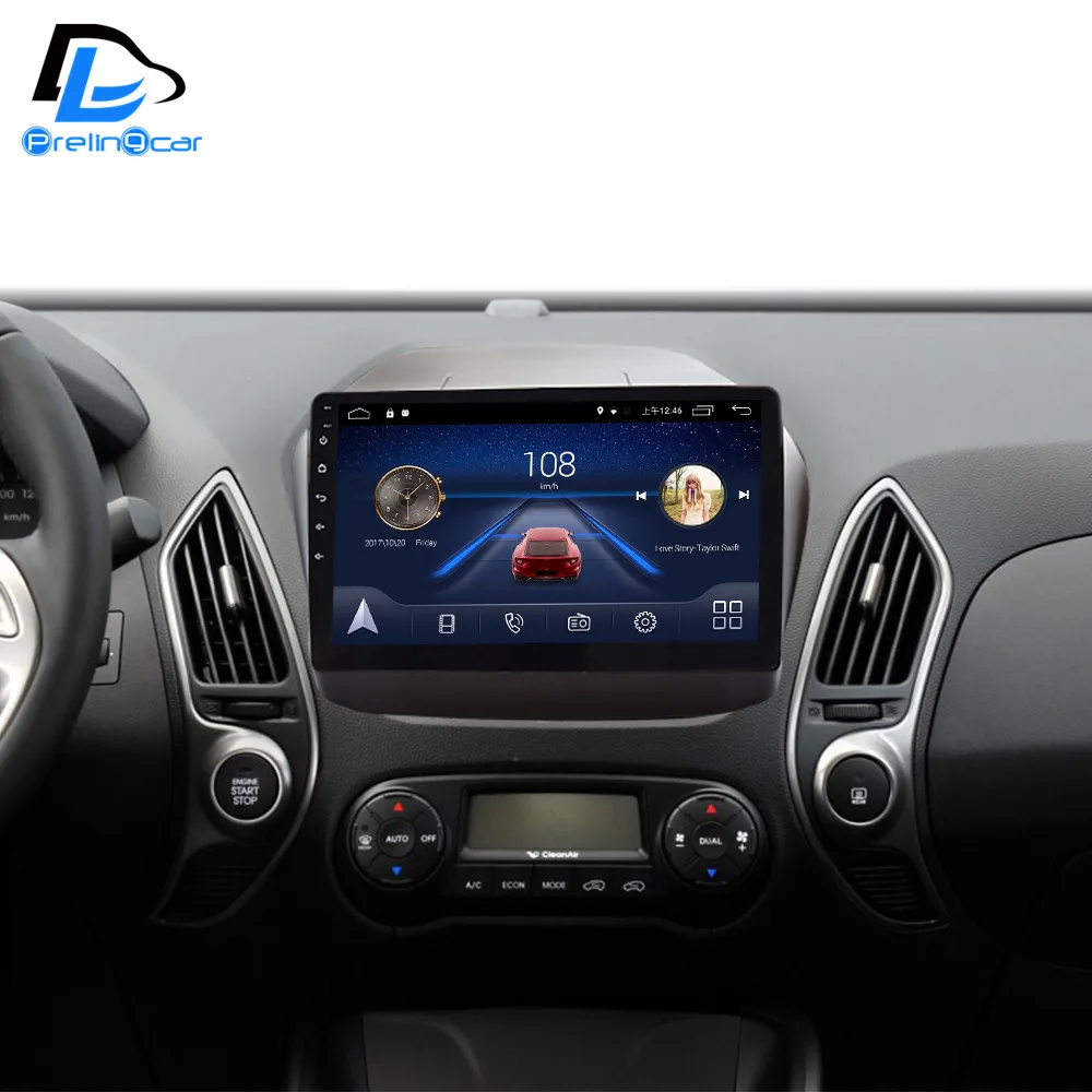 4G Lte Android 9,0 Автомобильная Мультимедийная навигационная система gps dvd-плеер для hyundai IX35 2011- года ips экран Радио стерео