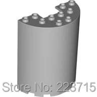 * Настенный элемент, Круглый 3X6X6 * G1137 8 шт., сделай сам, просвечивающий блок, кирпич, часть № 87926, совместимость с другими сборными элементами * Настенный элемент, Круглый 3X6X6 * G1137 8 шт., сделай сам, просвечивающий блок, кирпич, часть № 87926, совместимость с другими сборными элементами