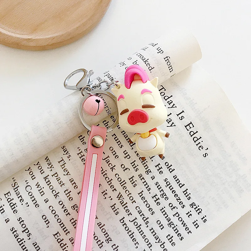

New Violence Pig Keychains Cute Refreshing Car Key Chain Children Bag Pendant Keyrings Student Lovers Gift Key Ring Wholesale