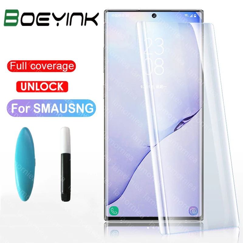 Антибликовыми свойствами УФ-жидкий клей стекла для Samsung Galaxy A50 A30 A20 A70 A80 A90 A10 M10 M20 M30