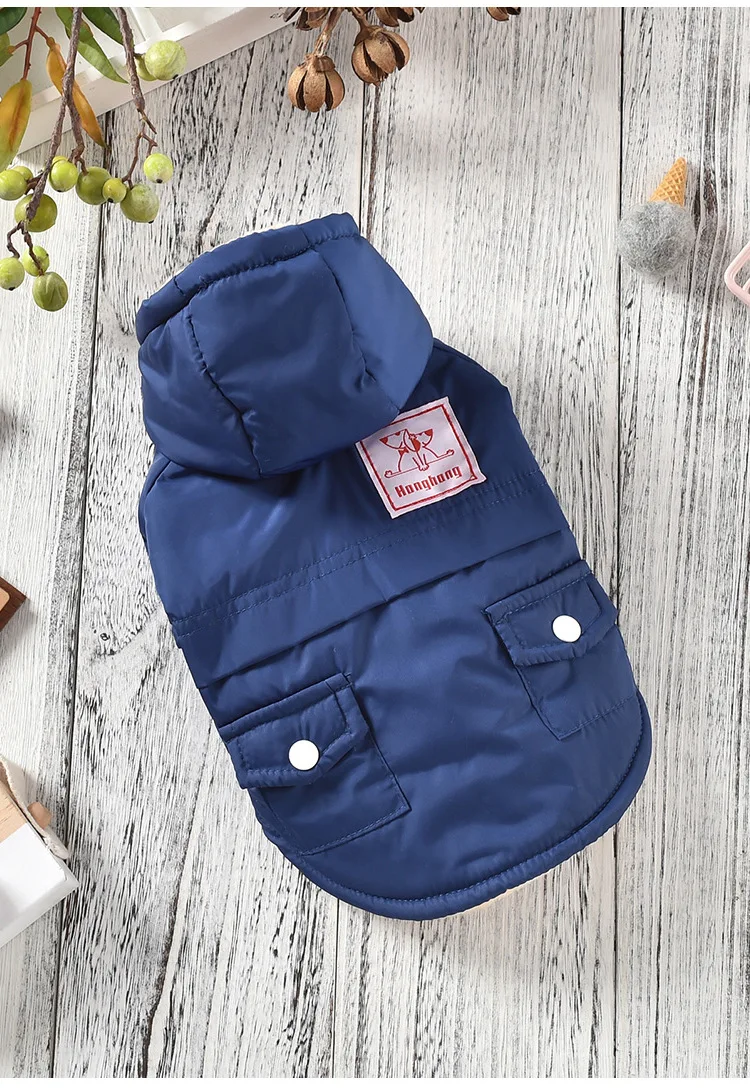 Милая зимняя одежда для собак с карманом жилет домашних животных маленькая