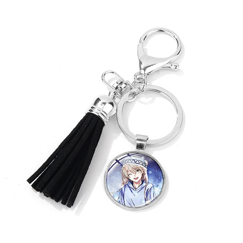 Style 18 SONGDA аниме Noragami Aragoto Yato Lki hijori Yukine Брелок высокого качества 3D печатное стеклянное искусство Подвеска Брелок для ключей с кисточкой держатель - Цвет: Style 18