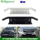 Держатель номерного знака для переднего бампера, 23 дюйма, для Jeep Wrangler JK, внедорожников, внедорожников светодиодный светодиодных фонарей, противотуманных фасветильник