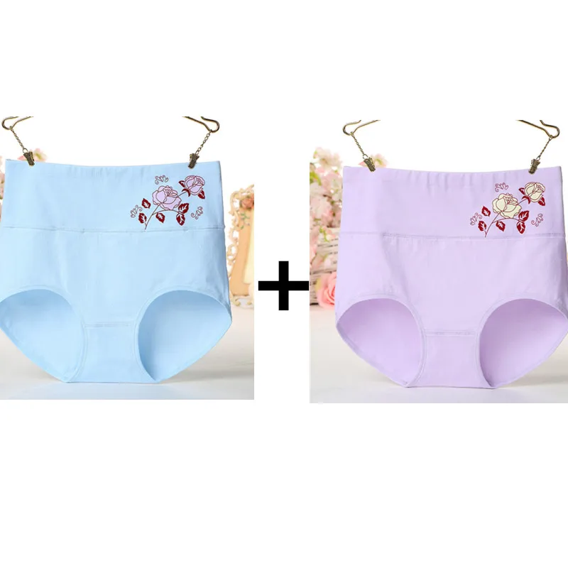 2pcs blue purple Женские шорты с высокой талией бесшовный корсет белье для похудения и коррекции фигуры формирователь тела женское нижнее белье пояс Корректирующее белье брюки - Цвет: 2pcs blue purple