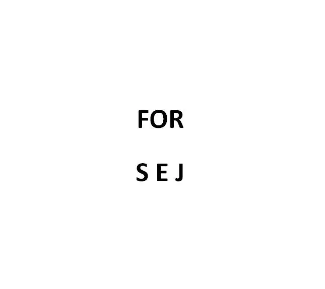 

FOR ESJ