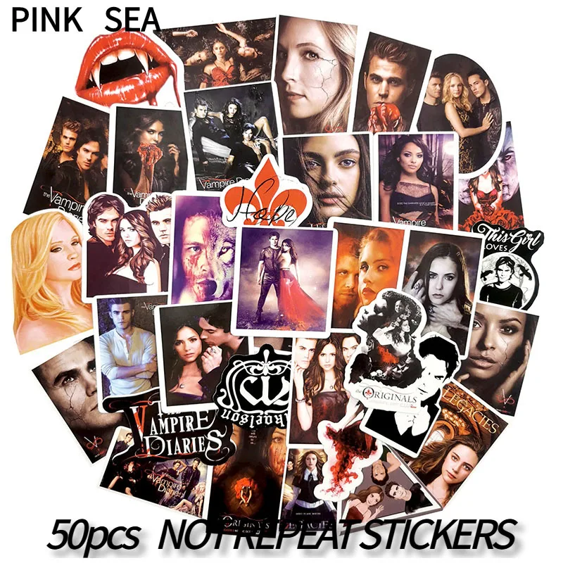 10/30/50Pcs/set Fantasy TV Series The Vampire Diaries Graffiti Sticker For DIY TOY Scrapbook Skateboard Snowboard Laptop Luggage