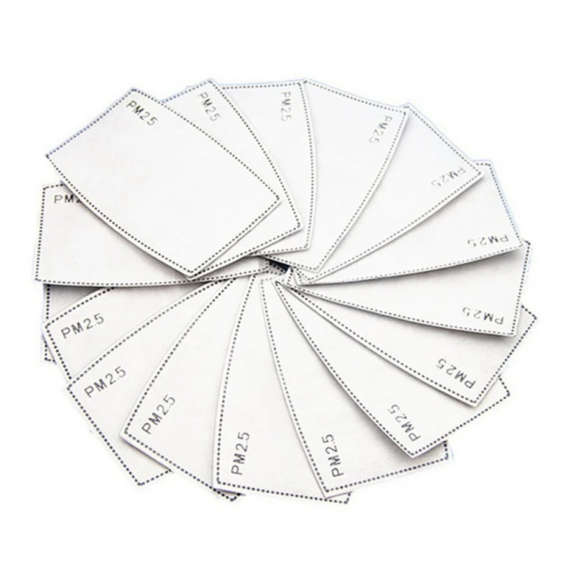 

20 pieces Face Protective Filters Activated Carbon Breathing Cotton PPE Supplies