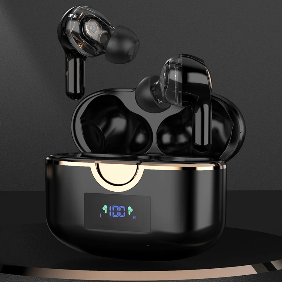 New 2021 Wireless Earbuds with 4 Mics TWS Bluetooth 5.1 Earphones True Stereo Bass Hifi USB C Charge For Phone | Электроника