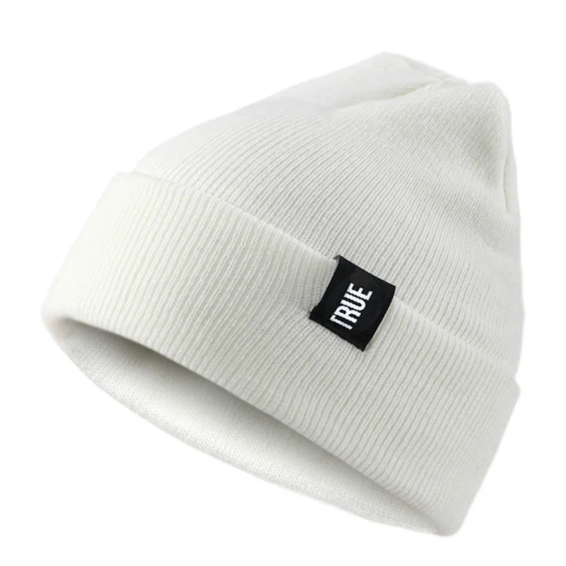 Зимние вязаные шапки облегающие зимняя шапка с надписью мягкая в стиле хип-хоп