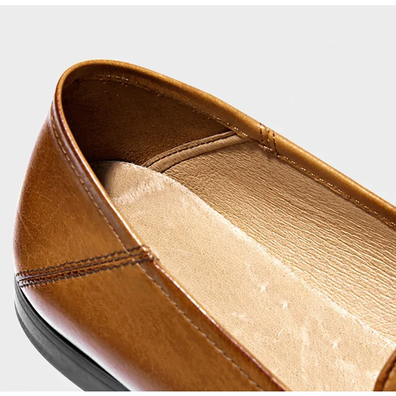 2020 Бесплатная доставка Женские кожаные повседневные Лоферы ручной работы с