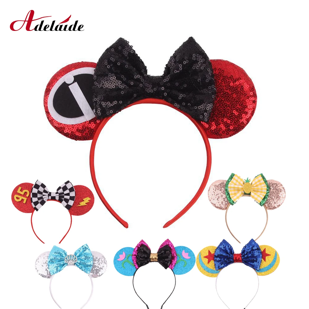 Новые милые банты для девочек уши Минни Маус повязка на голову аксессуары волос