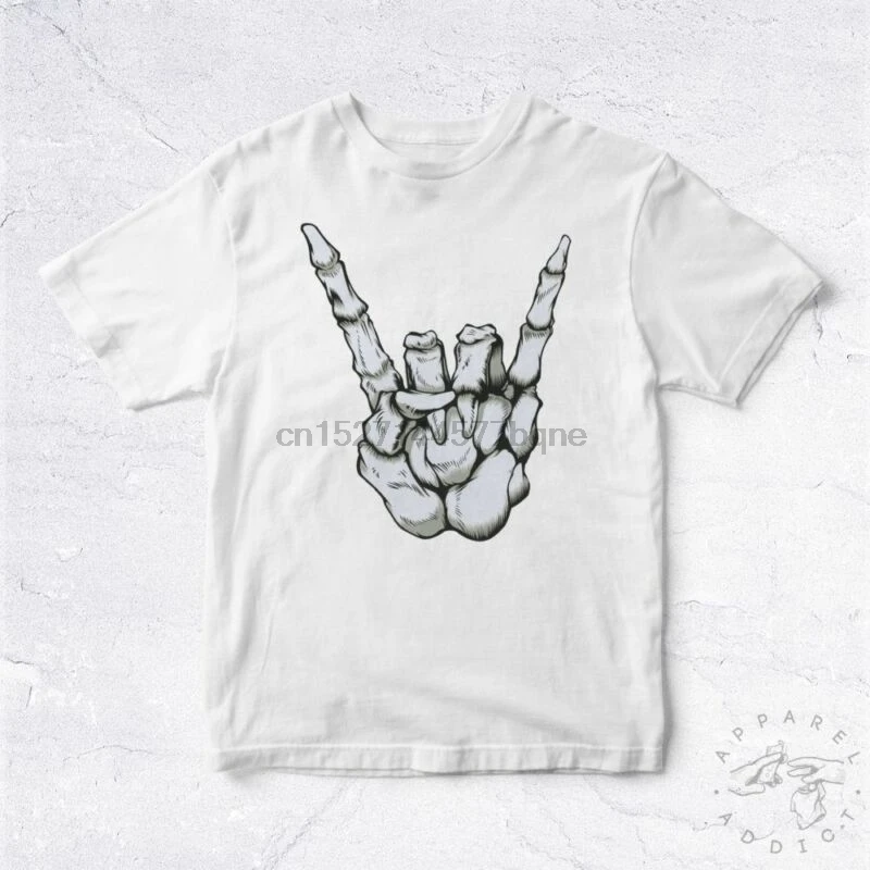 Новая футболка рок рука череп био сатана дьявол анархия Rebel society ролл|Мужские