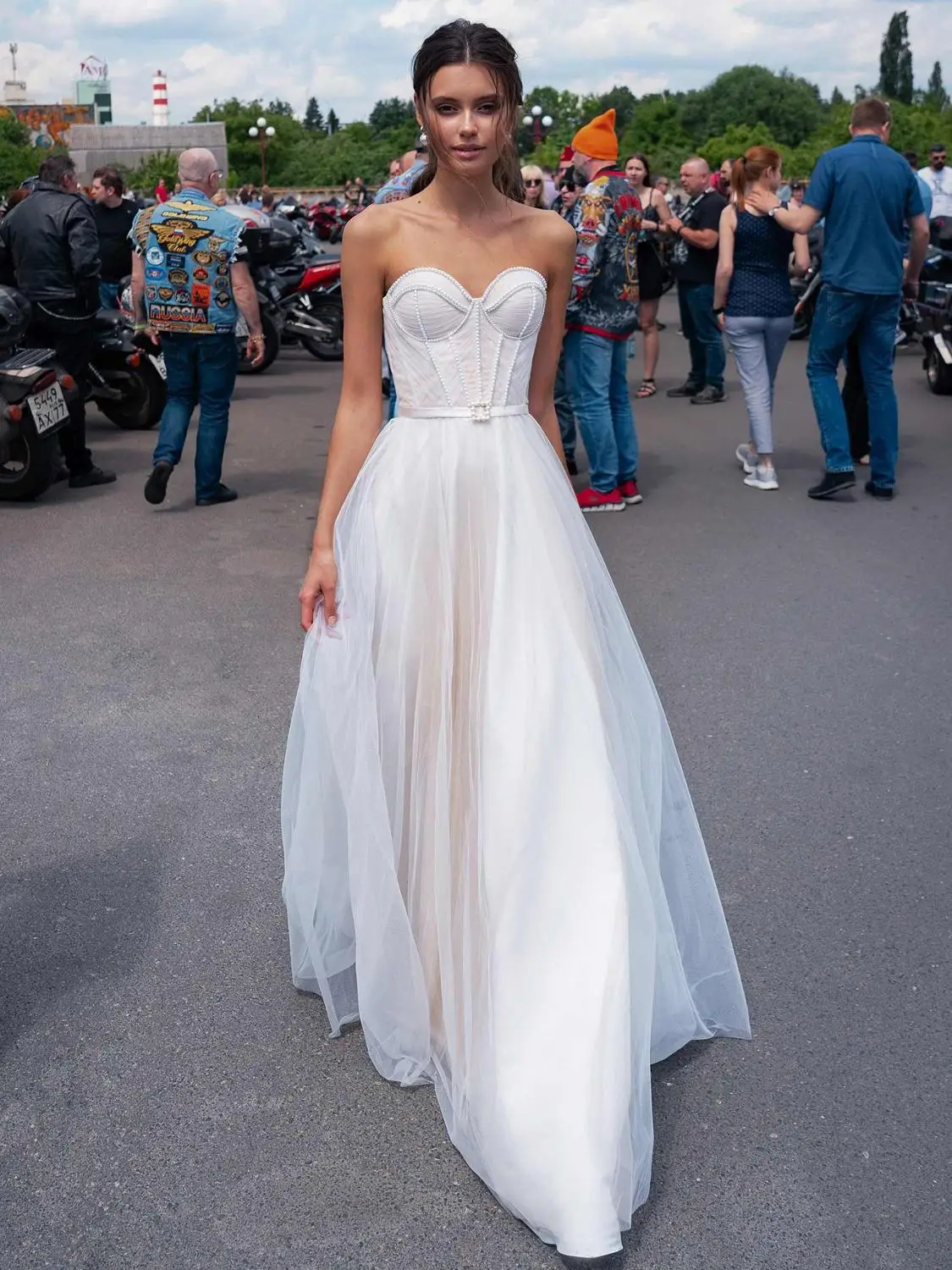 

Beach Wedding Dresses 2020 Beaded Sweetheart Neck Backless Plus Size Bridal Gown Tulle Wedding Dress vestido de novia