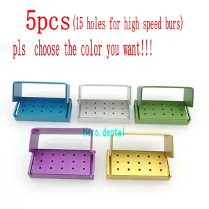 5 шт. RE 15 отверстий стоматологический Держатель подставка автоклавная дезинфекционная Коробка Чехол для высокоскоростная бор-инструментов