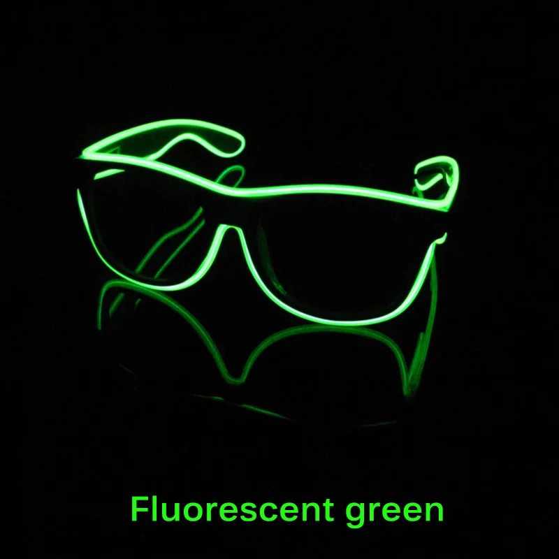 2020 неоновый вечерние EL очки провода Неоновый светодиодный солнцезащитные