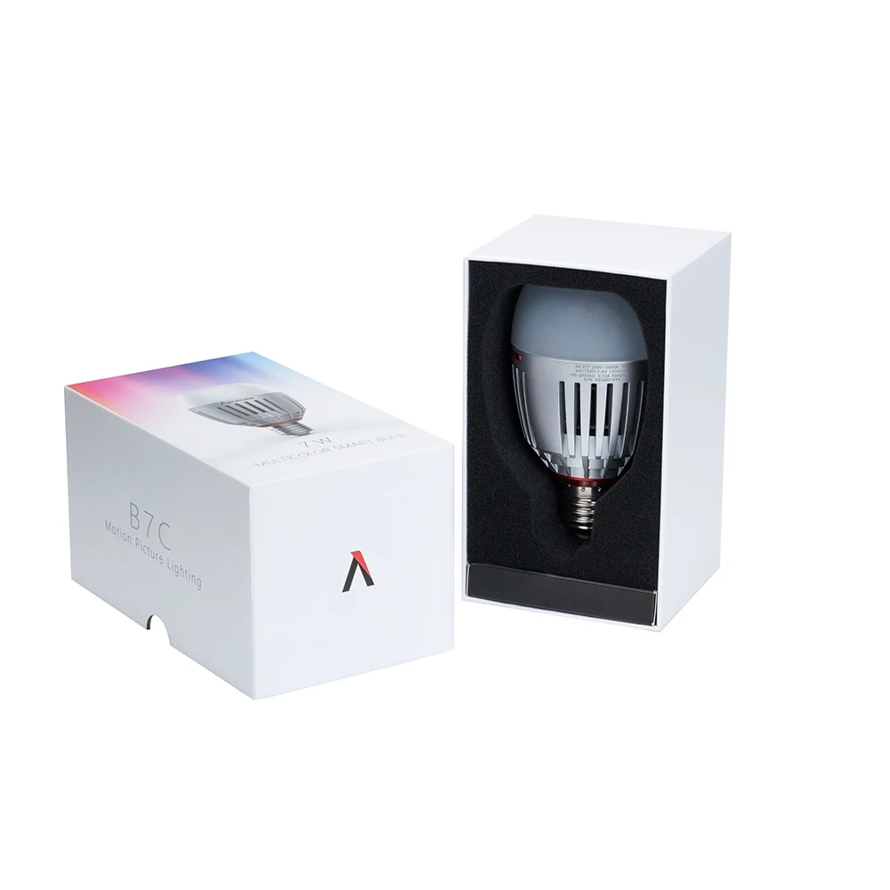 Aputure B7C 7W RGBWW LED Smart Bulb 2000K-10000K Adjustable Stepless Dimming App Control Photography Light | Электроника