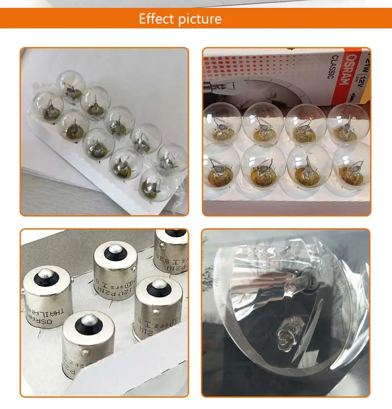 Лампа Ксеноновая OSRAM 12V первоначально 7506 P21W S25 21 Вт Стандартный металлические основания сигнала поворота светильник фонари заднего хода OEM авто лампы стоп сигнала,, 10 шт