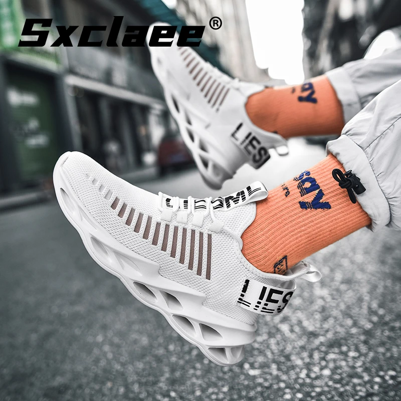 

Sxclaee четыре сезона Мужская модная повседневная обувь дышащая легкая Удобная Нескользящая детская спортивная обувь для бега