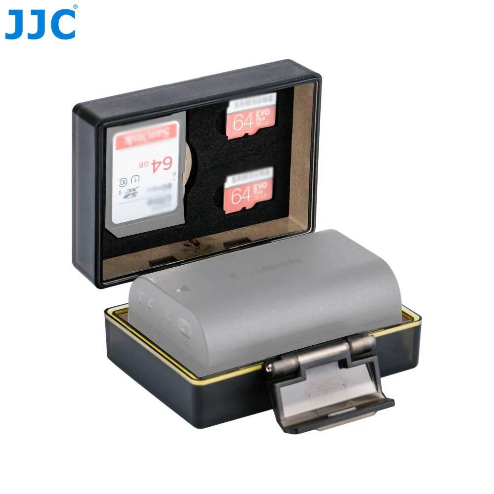 

JJC Camera Battery Case Memory Card Case Box for SD MSD Card for Canon LP-E17 LP-E10 LP-E8 LP-E6 Nikon EN-EL20 EN-EL19 EN-EL15