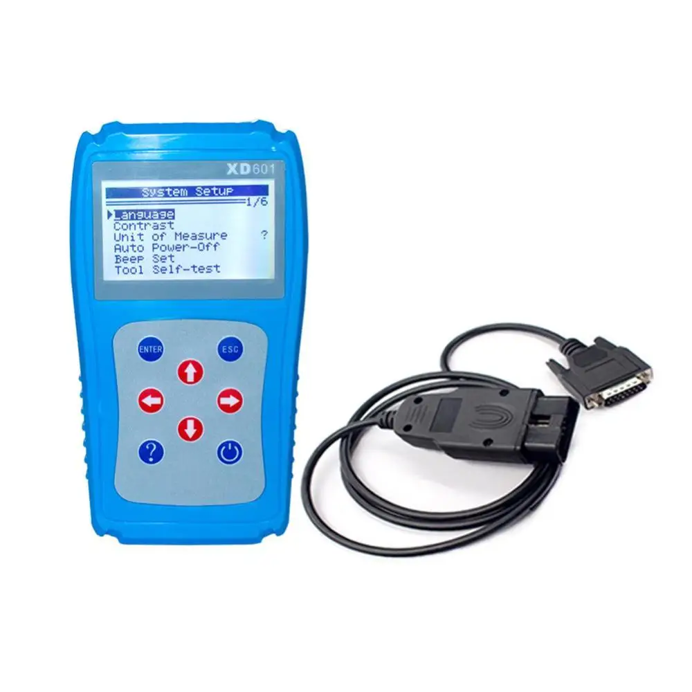 Диагностический сканер XD601 OBDII EOBD автоматический считыватель кодов тестер данных