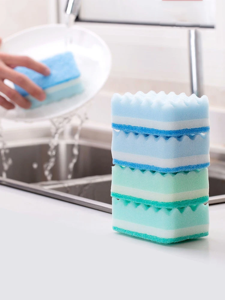 

Sponge Kitchen Cleaning Tools Washing Towels Wiping Rags Sponge Scouring Pad Microfiber Dish Cleaning Cloth Kitchen duster wipes
