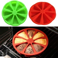 8 points scone cake home used in microwave silicone bakeware baking food mold silicone form kitchen gadgets new personalized new