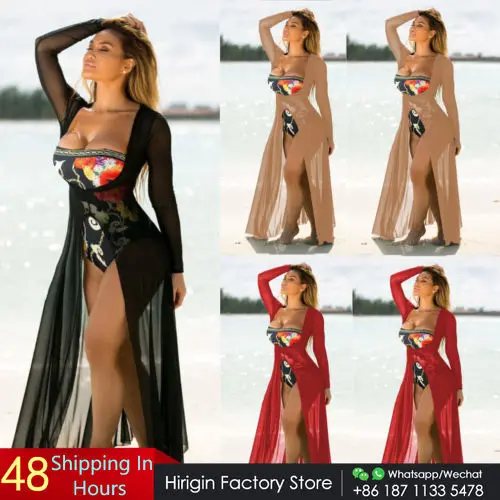 

2018 Пляжная накидка на бикини, летнее вязаное крючком пляжное платье макси, длинное платье для купания, купальный костюм