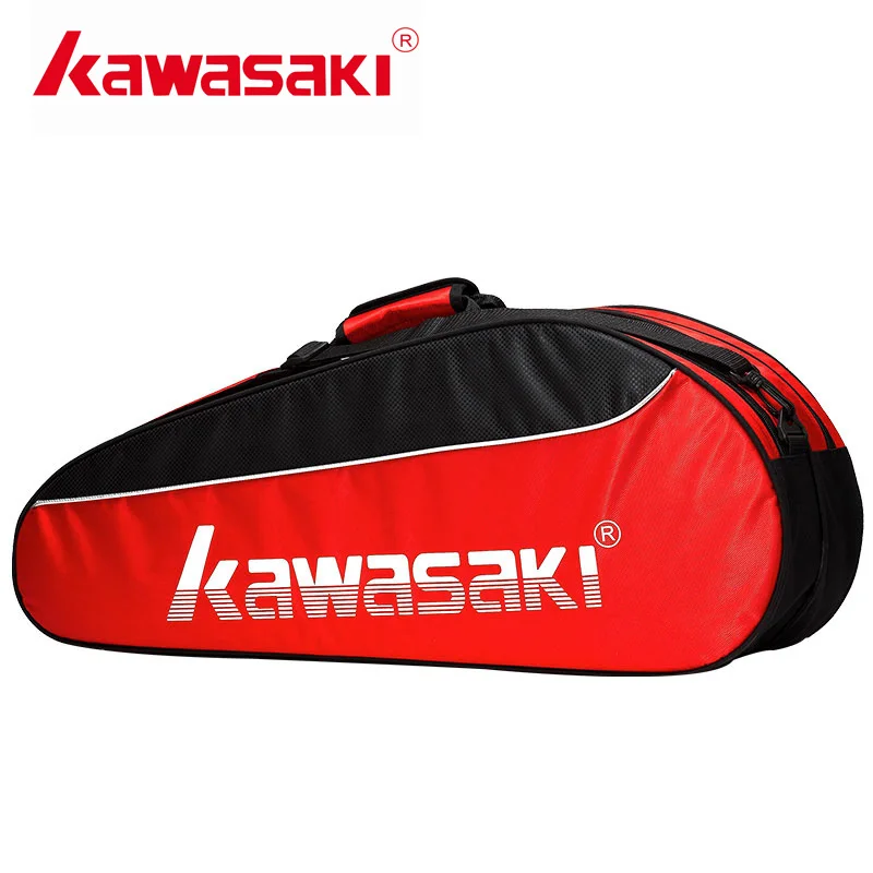Kawasaki профессиональная сумка для бадминтона с дополнительной обувью сумка двухслойные теннисные сумки для ракетки для мужчин и женщин KBB-8308