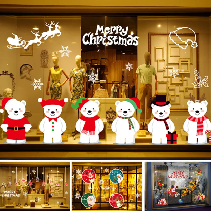 

Christmas Window Stickers Party Decoration-winter Wonderland Party Winter Holiday Decals Reusable Big Snowflake Stickers Winter