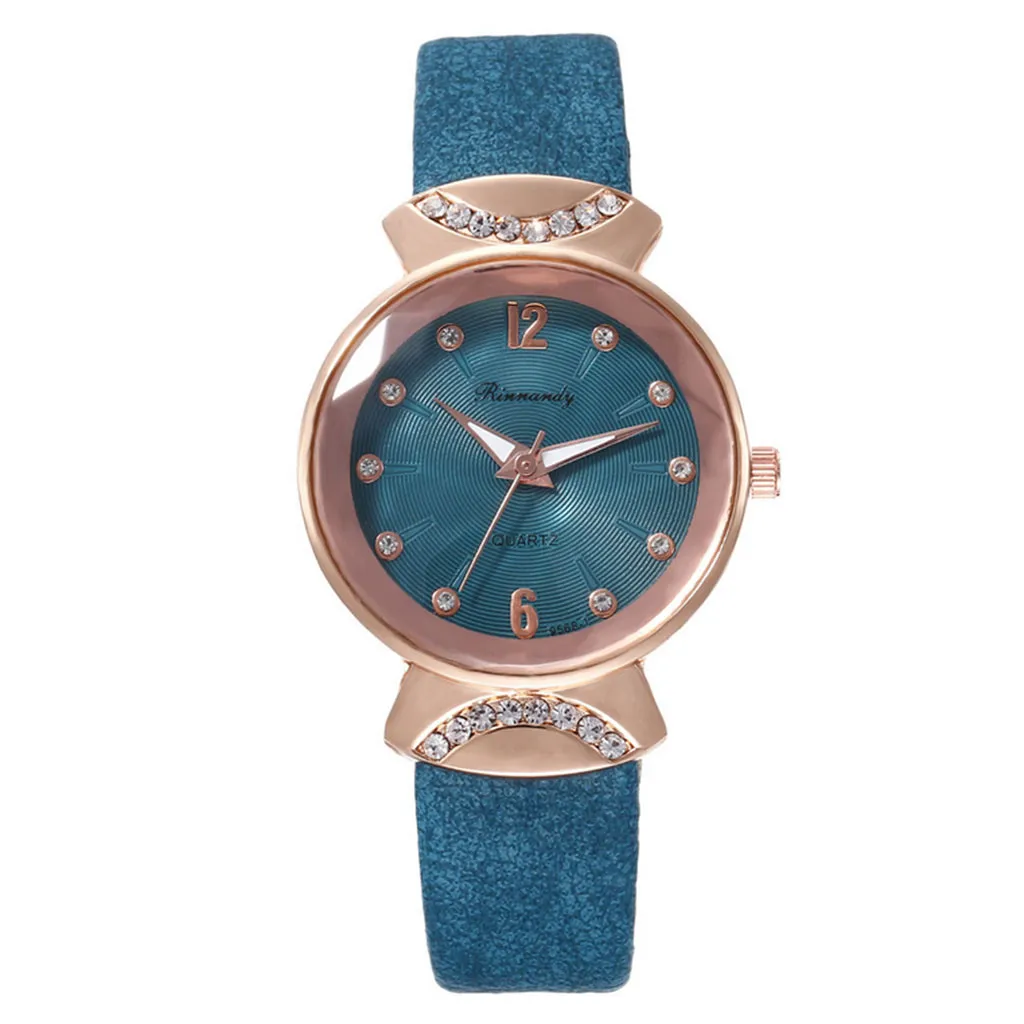 Модные креативные женские модные часы трендовые студенческие с кожаным ремешком