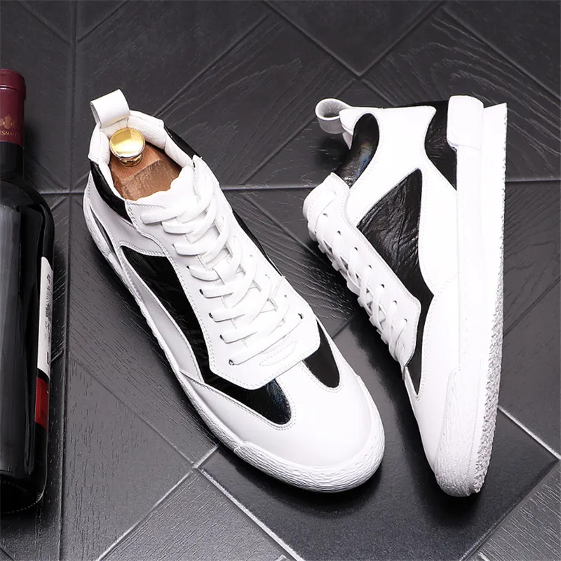 

Autumn Fashion Men Sneakers Casual High Tops Flats Hip Hop Loafers Zapatillas Hombre