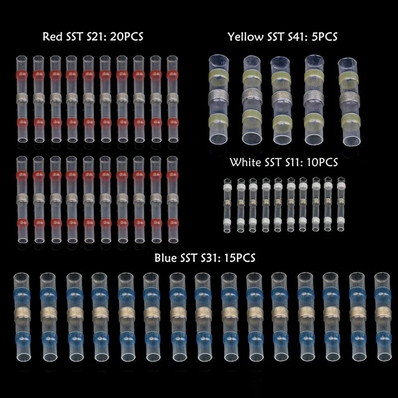 50 шт./100 шт. термоусадочные клеммы для пайки 0 25 6 мм2|Терминалы| |