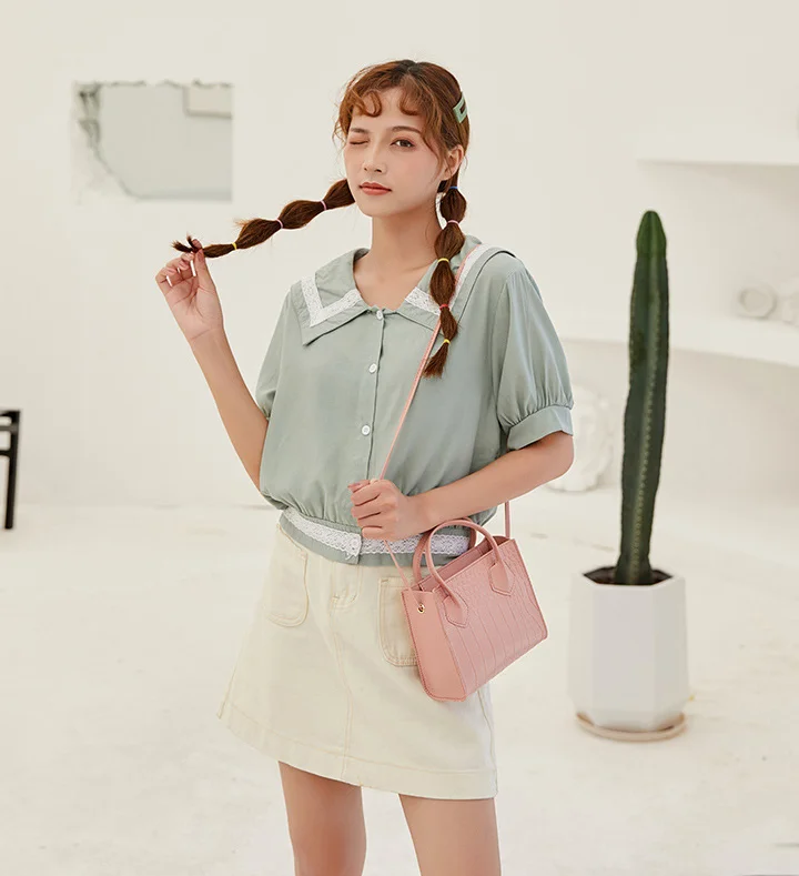 

Fashion Women Crossbody Bags Crocodile Pattern Handbags Vintage Classic Solid Style Tote Bags For Ladies