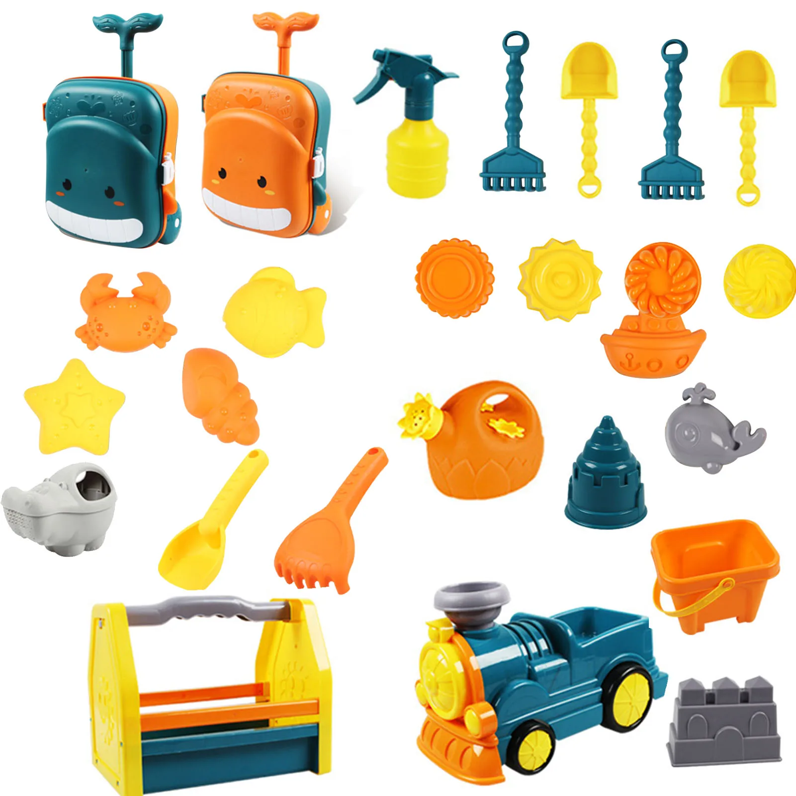 

Beach Sand Toys Set Summer Beach Play House Children Playing In Water Toys Outdoor Set Hourglass Play Sand Shovel Sand Tool