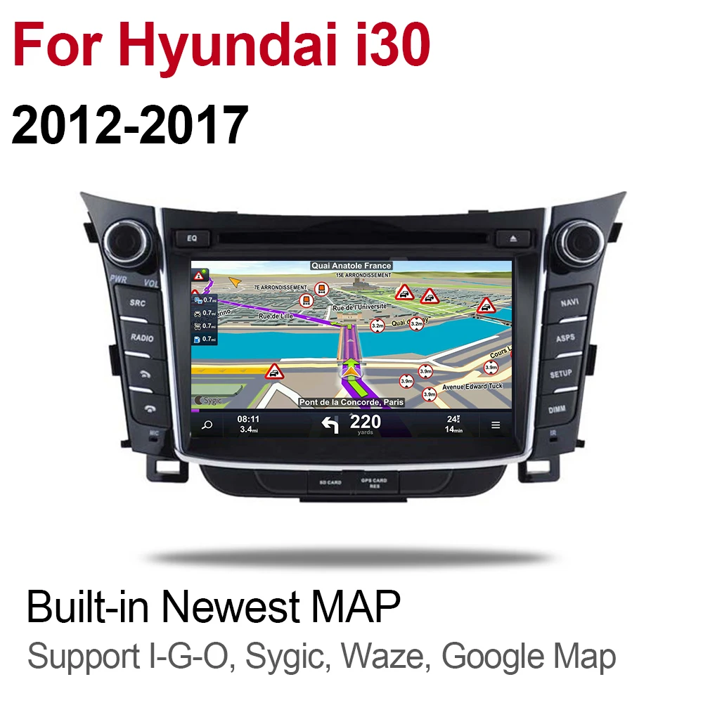ZaiXi 4 ГБ android 9 0 автомобильный dvd плеер для Hyundai i30 2012 ~ 2017 Мультимедиа GPS навигация