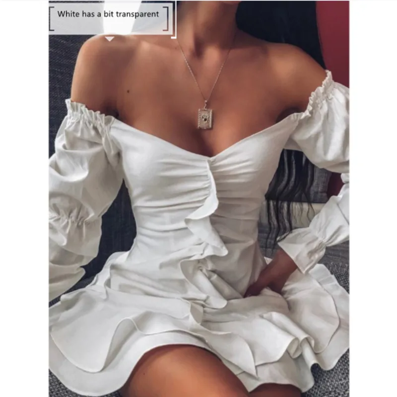 Белое летнее платье Justchicc женские плиссированные облегающие сексуальные платья