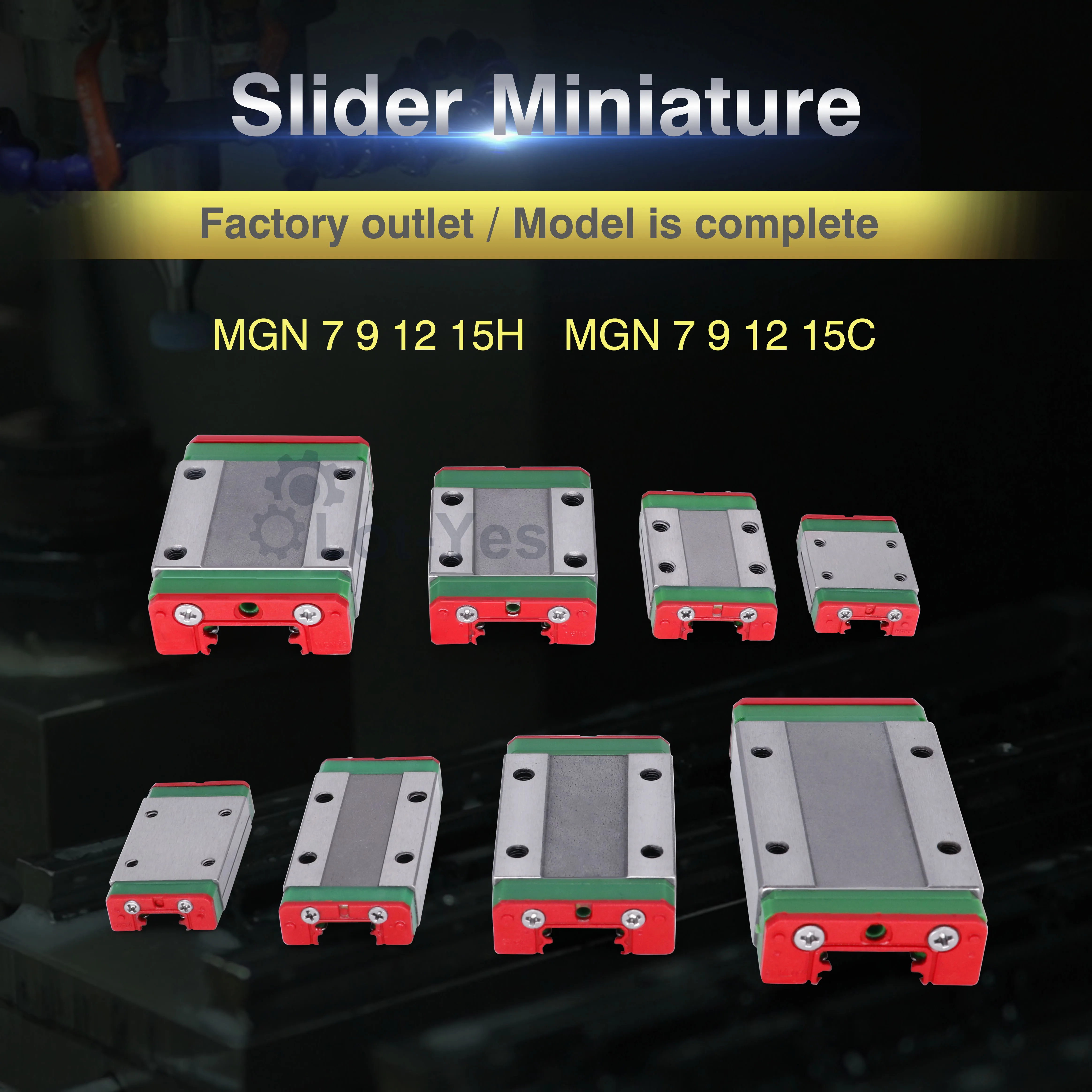 MGN7H MGN9 MGN12 MGN15H Linear Slider Miniature linear rail guide block carriages MGN9H MGN12H MGN7 MGN15 Guides For CNC MGN |