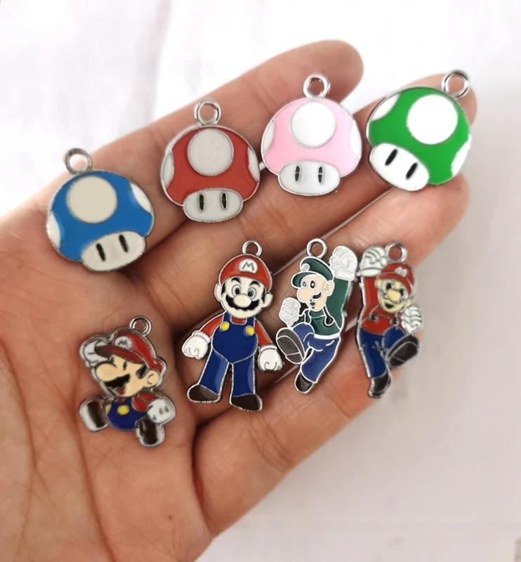 Новый 100 шт. смешивания Super Mario Подвески DIY кулон ювелирные изделия делая P 195|diy