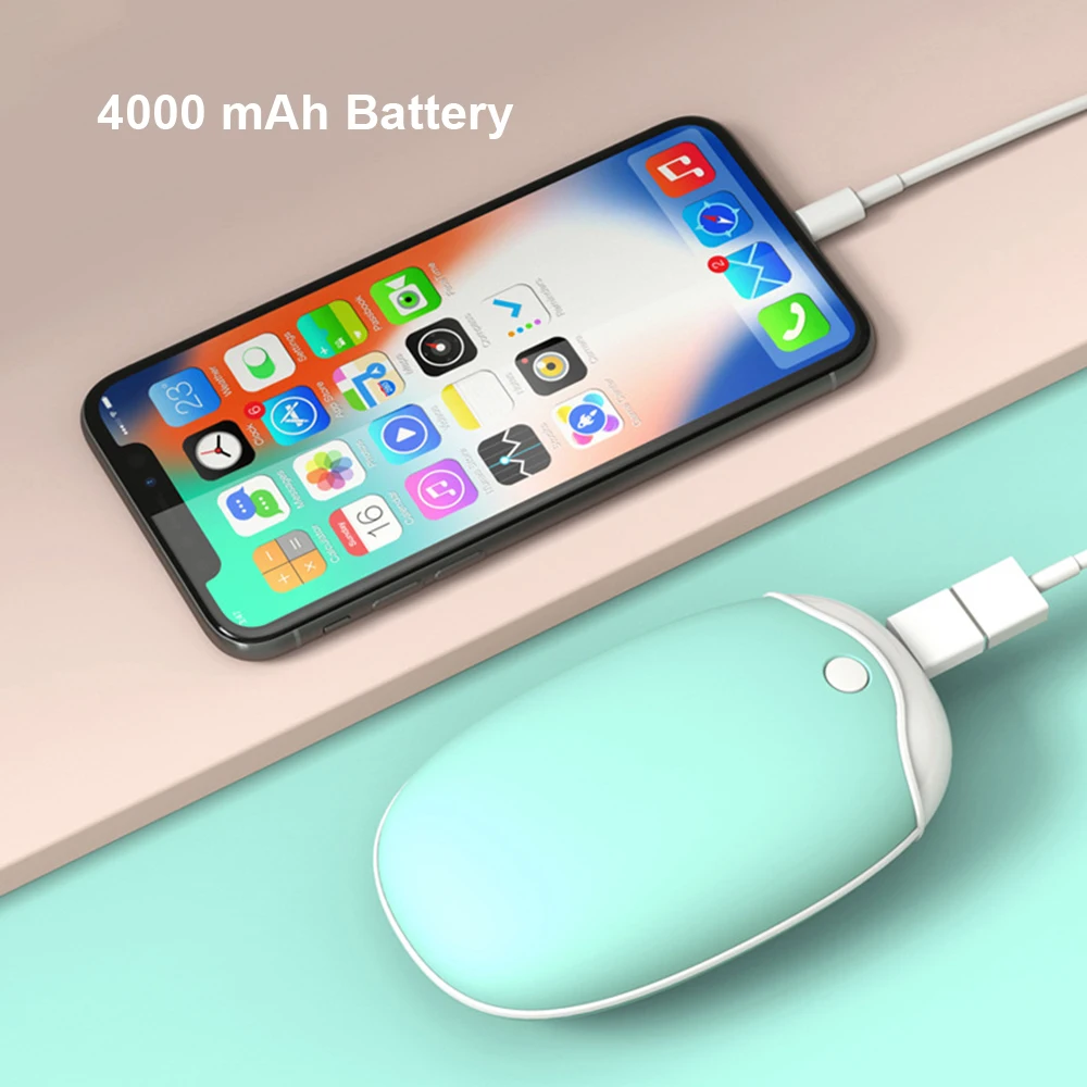 Мини 4000mAh USB Перезаряжаемый Электрический подогреватель для рук удобный