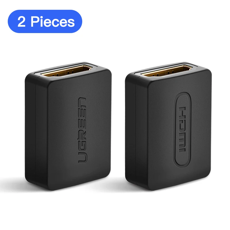 2 Pieces Ugreen hdmi женский и женщин адаптер разъем муфты конвертер для HDTV 1080 P микро-hdmi адаптер - Цвет: 2 Pieces