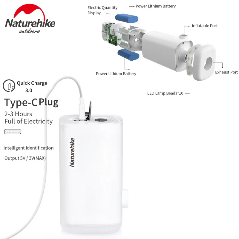 Насос надувной Naturehike 3 в 1 многофункциональный мат с воздушным насосом для
