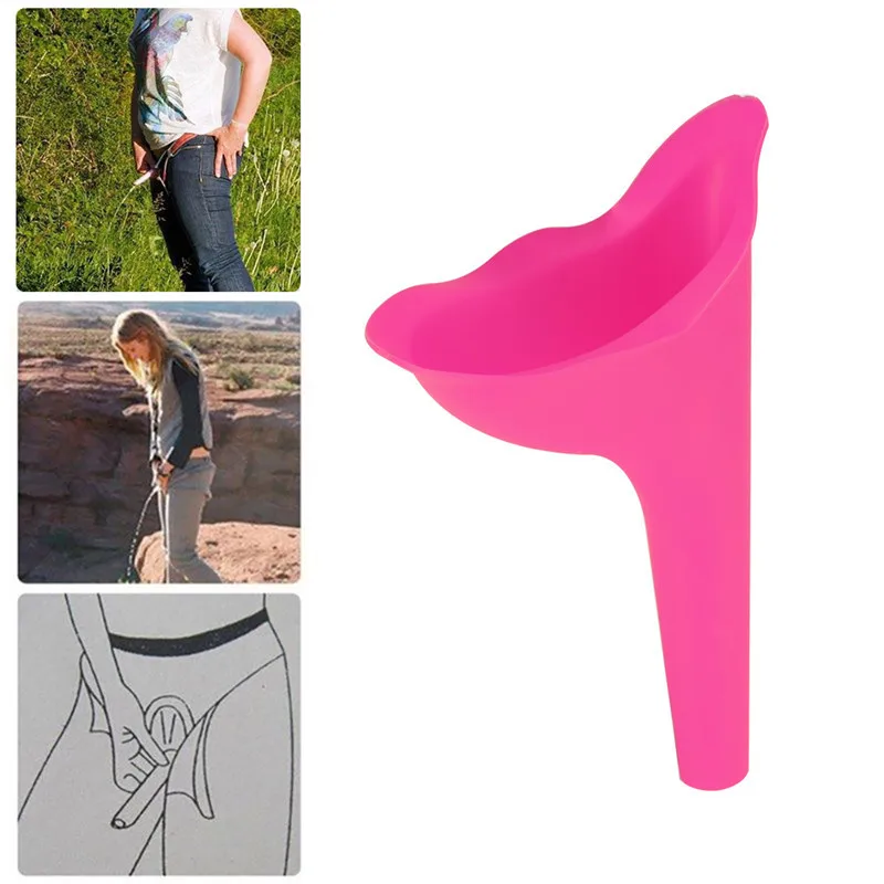 

Portable On-Board Long Distance Women Urinal Outdoor Travel Camping Female Urinal Soft Silicone Urination Device Stand Up & Pee