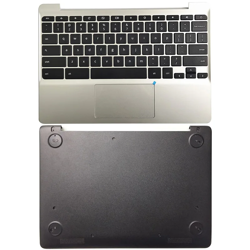 

NEW For HP Chromebook 11 G5 Laptop Palmrest Upper Case Touchpad/Bottom Base 900818-001 855623-001 901284-001