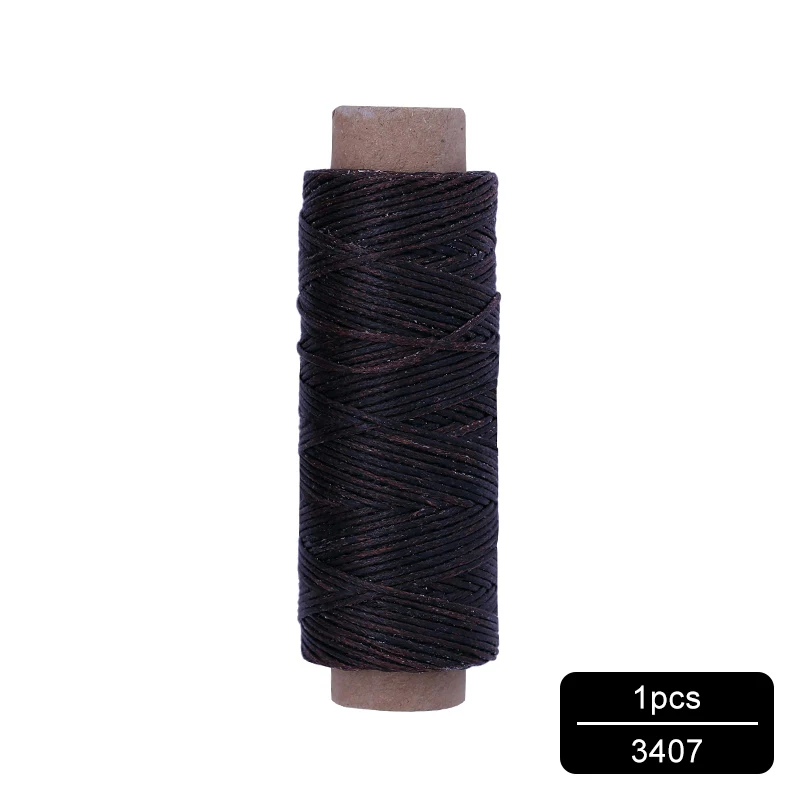 NO.3407 MIUSIE 1 шт. 50 м 150D 1 мм кожаный вощеный шнур для DIY инструмент для рукоделия ручная строчка плоская Вощеная швейная линия - Цвет: NO.3407