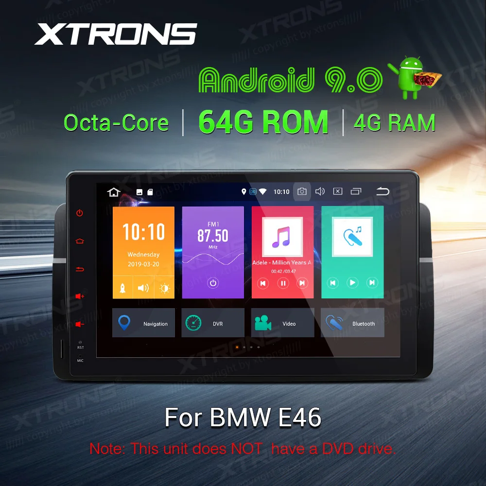 XTRONS 9 &quotAndroid 0 Octa Core 4 Гб ОЗУ 64 ПЗУ автомобильный Мультимедиа Стерео GPS для BMW E46 M3 2000