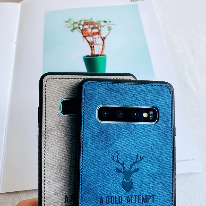 Мягкий ТПУ чехол с 3d-рисунком оленя для Samsung Galaxy S7 Edge S8 S9 S10 S10e Note 8 9 10 Plus M10 M20 M30 A10 A20