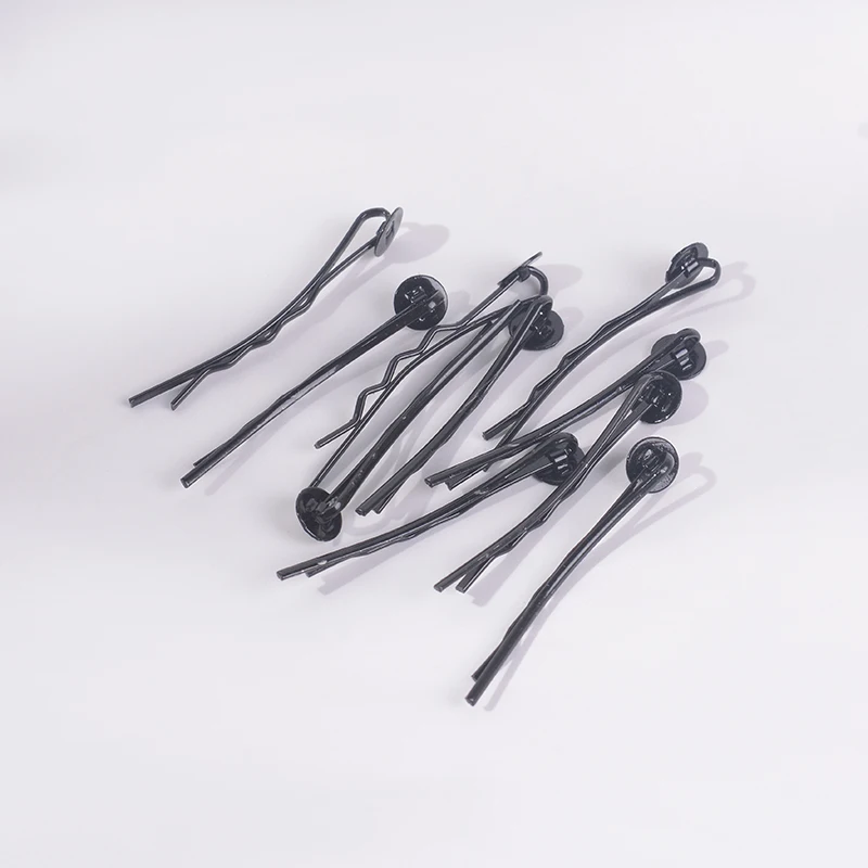 10 шт./лот Зажимы Ручной работы тонкие u-образные заколки для волос свадебной ткани